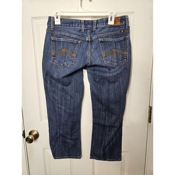 Lucky Brand Lola Ankle crop jeans women's size 8/29 blue low rise Capris - Picture 4 of 9